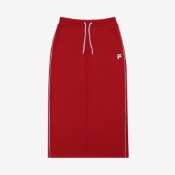 Fila Heritage Long - Naisten Hameet - TummanPunainen | FI-12541